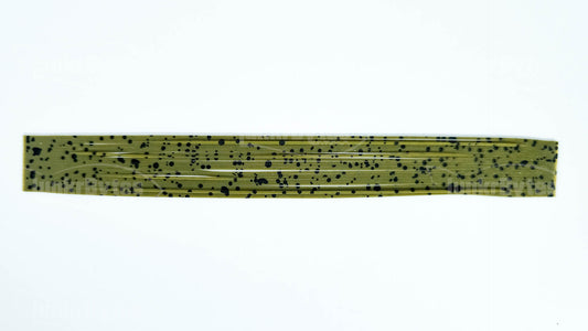 Green Pumpkin Black Dots Silicone Skirt Tab – Crawfish Pattern for Bass (8802-566)