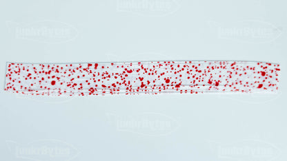 White / Red Dots Silicone Skirt Tab – Crawfish Pattern for Bass (8802-568)