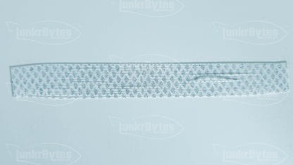 White / Silver Flake Scales Silicone Skirt Tab with Flake – Shad Imitation for Bass (8803-601)