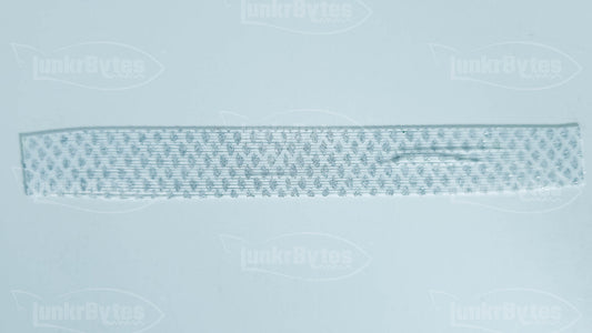 White / Silver Flake Scales Silicone Skirt Tab with Flake – Shad Imitation for Bass (8803-601)