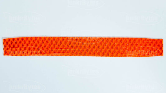 Orange / Orange Flake Scales Silicone Skirt Tab with Flake – Shad Imitation for Bass (8803-606)
