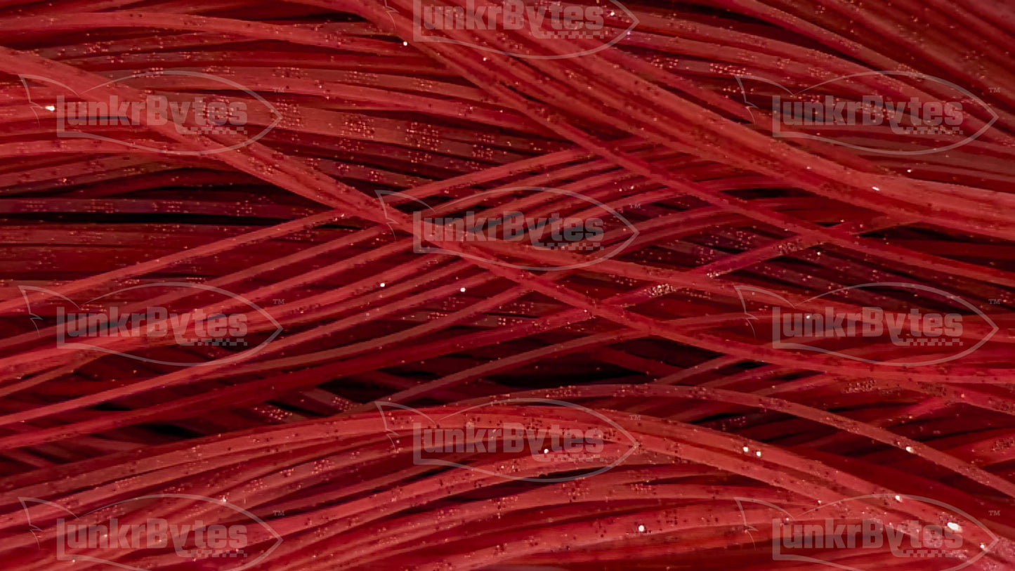 Red / Red Flake Scales Silicone Skirt Tab with Flake – Shad Imitation for Bass (8803-618)