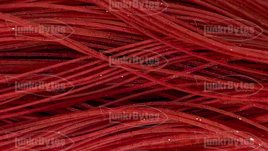Red / Red Flake Scales Silicone Skirt Tab with Flake – Shad Imitation for Bass (8803-618)