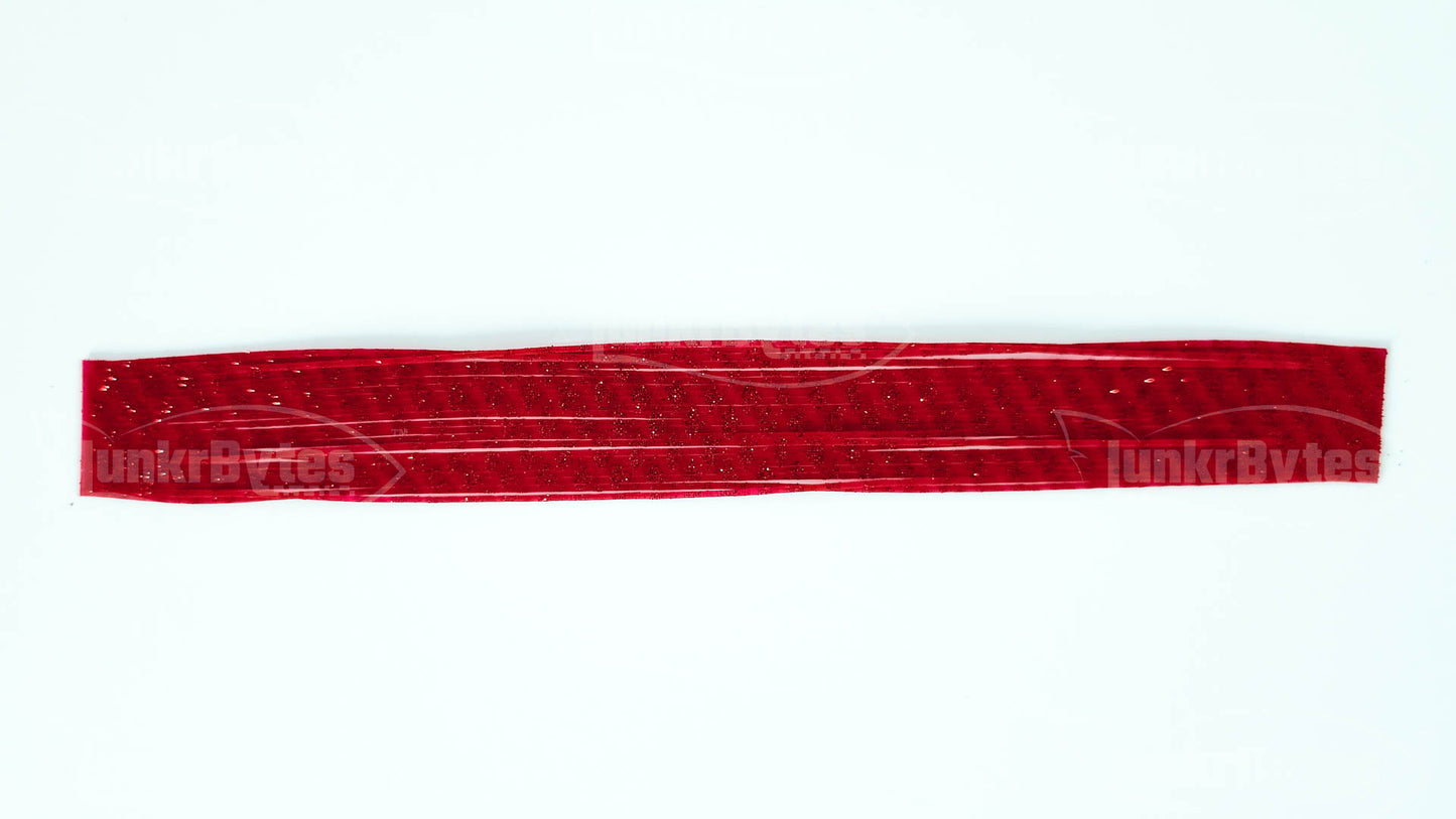 Red / Red Flake Scales Silicone Skirt Tab with Flake – Shad Imitation for Bass (8803-618)