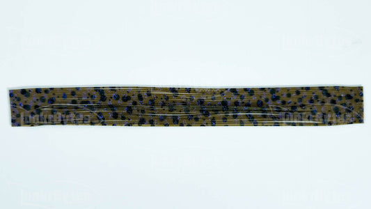 Smoke / Paradiso  Flake Scales Silicone Skirt Tab with Flake – Shad Imitation for Bass (8803-633)