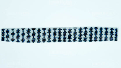 Clear Blue Illusion Silicone Skirt Tab with Flake – Shad Imitation for Bass (8806-631)