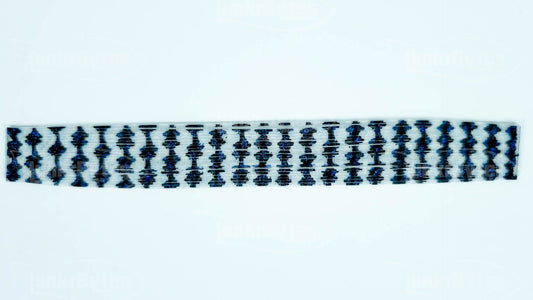Clear Blue Illusion Silicone Skirt Tab with Flake – Shad Imitation for Bass (8806-631)