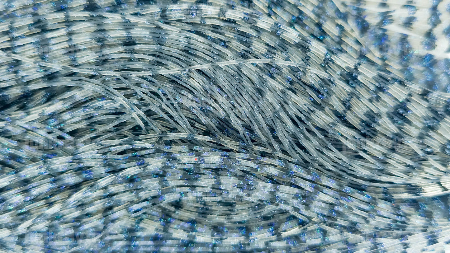 Blue Gill Silicone Skirt Tab with Flake – Bluegill Pattern for Bass (8806-632)