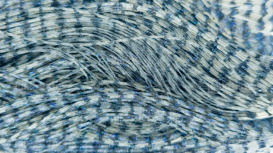 Blue Gill Silicone Skirt Tab with Flake – Bluegill Pattern for Bass (8806-632)