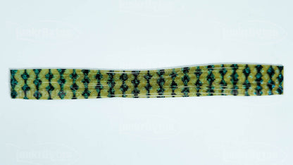Watermelon Silicone Skirt Tab with Flake – Bluegill Pattern for Bass (8806-639)