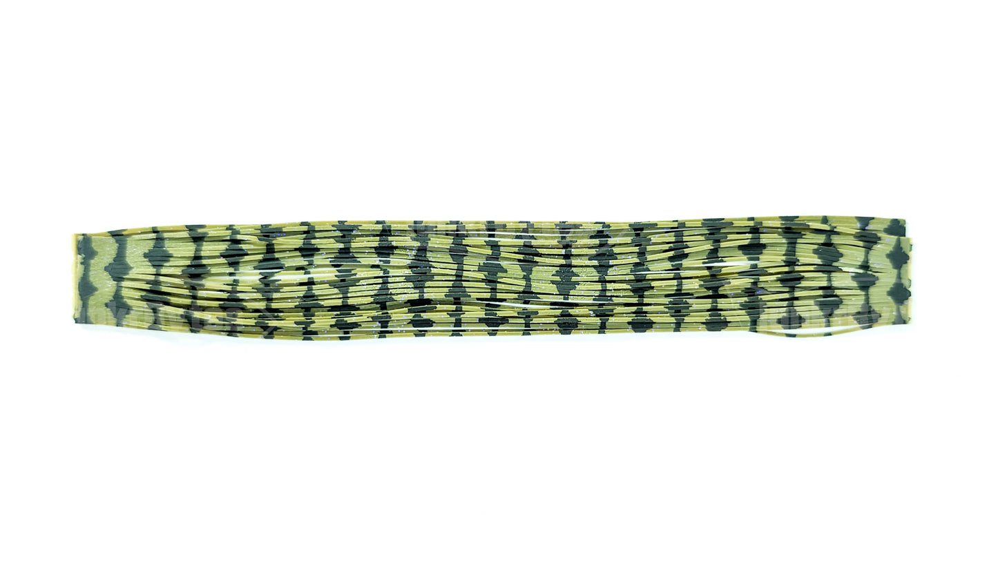 Green Pumpkin Barbed Wire Silicone Skirt Tab – Barbed Wire Series (8806-650)