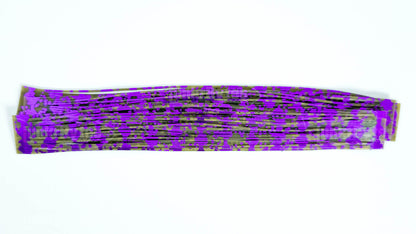 Green Pumpkin / Purple Barbed Wire Flake Silicone Skirt Tab with Barbed Wire – Crawfish Pattern for Bass (8806-675)