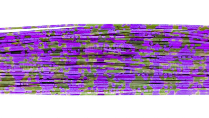 Green Pumpkin / Purple Barbed Wire Flake Silicone Skirt Tab with Barbed Wire – Crawfish Pattern for Bass (8806-675)