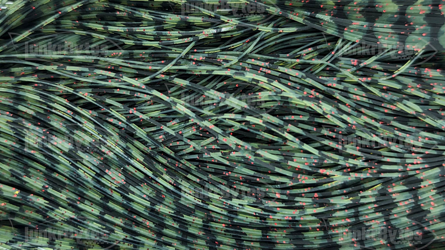 Watermelon Barbed Wire Red Flake Silicone Skirt Tab – Barbed Wire Series (8806-688)
