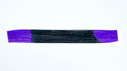 Black / Purple Tips /Blue Flake Silicone Skirt Tab with Flake – Reaction Strike Trigger for Bass (8807-070)