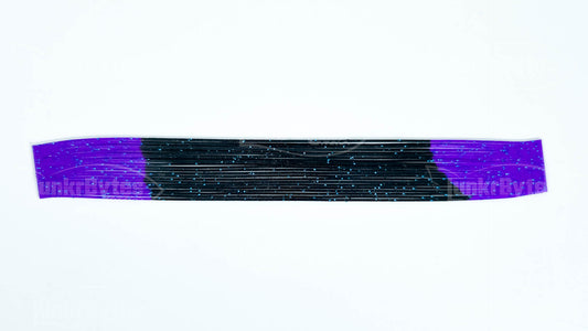 Black / Purple Tips /Blue Flake Silicone Skirt Tab with Flake – Reaction Strike Trigger for Bass (8807-070)