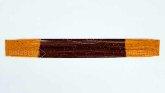 Brown / Orange Tips / Pepper Silicone Skirt Tab with Flake – Crawfish Pattern for Bass (8807-071)