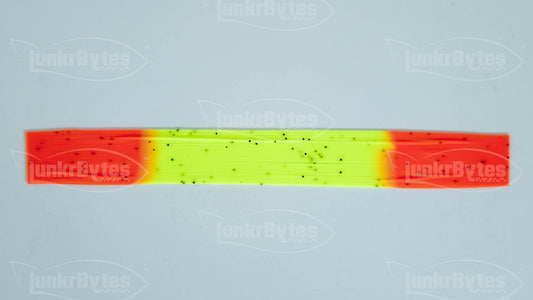 Chartreuse / Orange Tips / Pepper Silicone Skirt Tab – Reaction Strike Trigger for Bass (8807-073)