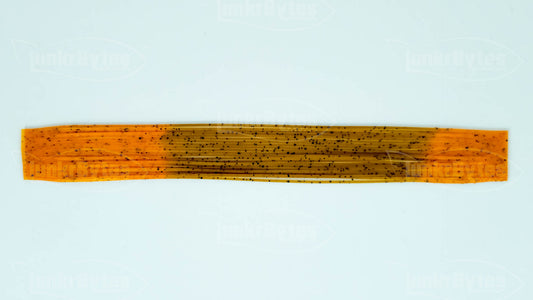 Natural Pumpkin / Orange Tips / Pepper Silicone Skirt Tab – Crawfish Pattern for Bass (8807-075)