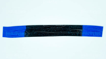 Black / Blue Tips / Blue Flake/ Pepper Silicone Skirt Tab with Flake – Reaction Strike Trigger for Bass (8807-078)