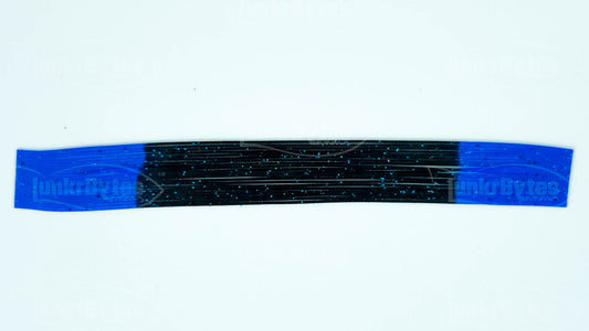 Black / Blue Tips / Blue Flake/ Pepper Silicone Skirt Tab with Flake – Reaction Strike Trigger for Bass (8807-078)