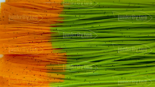 Watermelon / Orange Tips / Pepper Silicone Skirt Tab – Crawfish Pattern for Bass (8807-084)