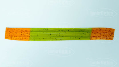 Watermelon / Orange Tips / Pepper Silicone Skirt Tab – Crawfish Pattern for Bass (8807-084)