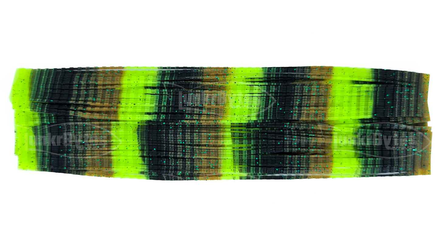 Watermelon Chartreuse Ripple Silicone Skirt Tab – Ripple Multi-Color Series (8816-732)