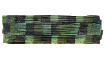 Green Pumpkin Watermelon Flake Silicone Skirt Tab – Multi-Color Series (8817-193)