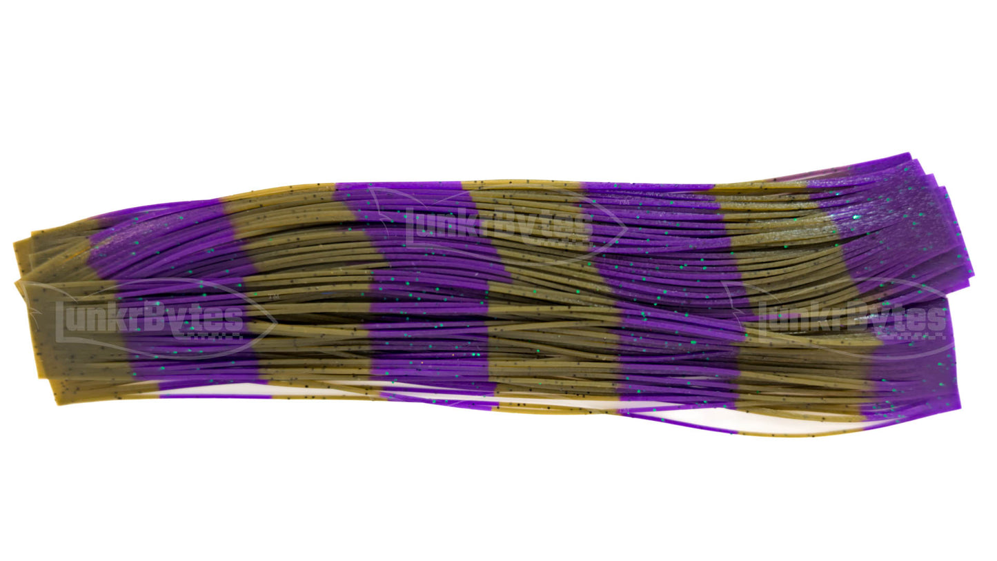 Green Pumpkin Purple Silicone Skirt Tab – Multi-Color Series (8817-200)