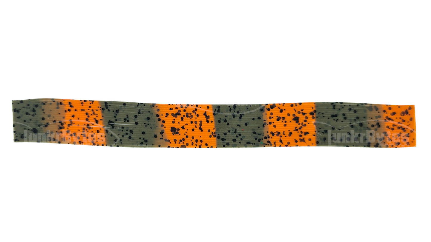 Green Pumpkin Orange Speckled Silicone Skirt Tab – Multi-Color Series (8817-223)