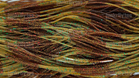 Green Pumpkin Brown Metallic Silicone Skirt Tab – Multi-Color Series (8817-225)