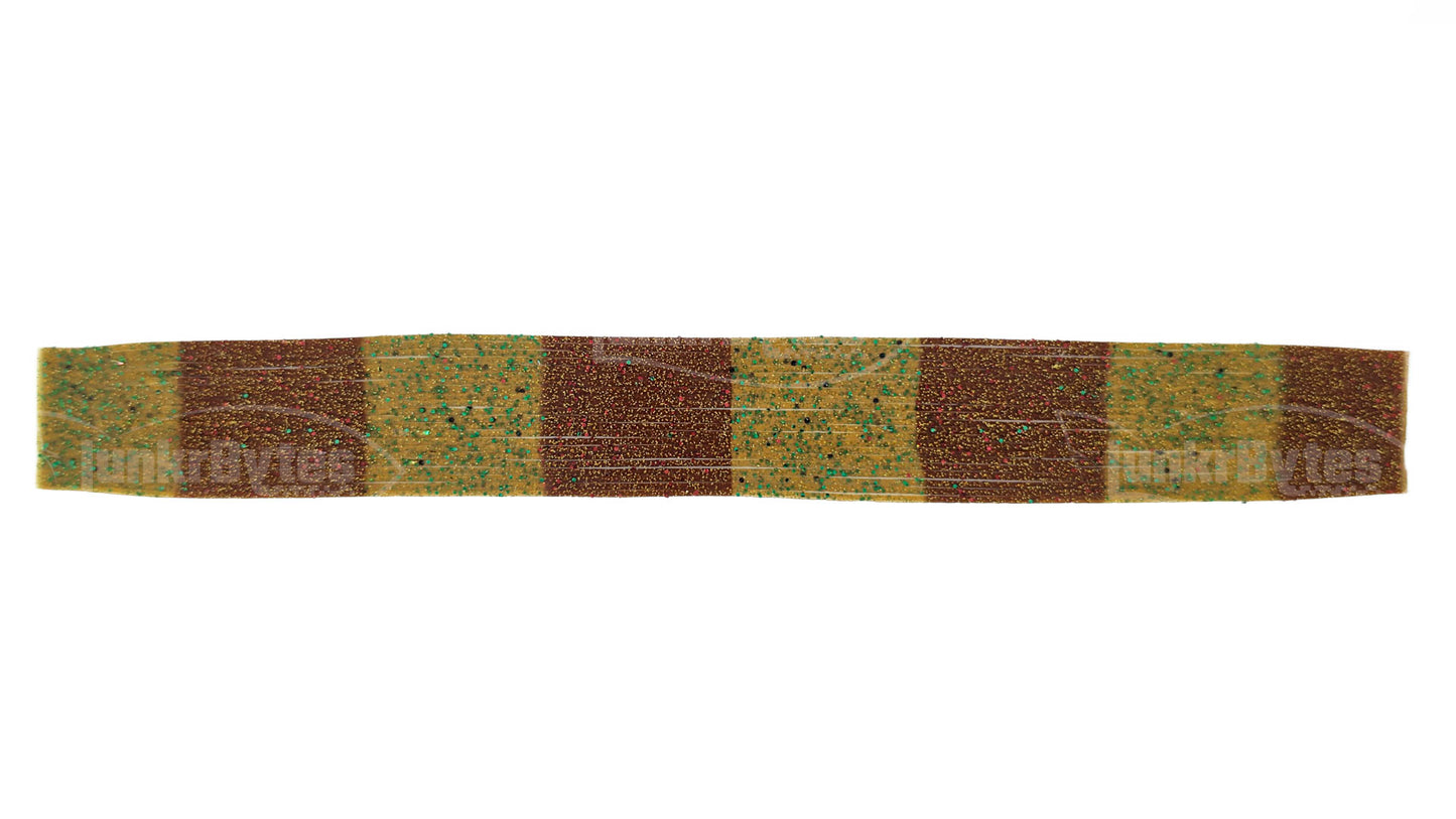 Green Pumpkin Brown Metallic Silicone Skirt Tab – Multi-Color Series (8817-225)