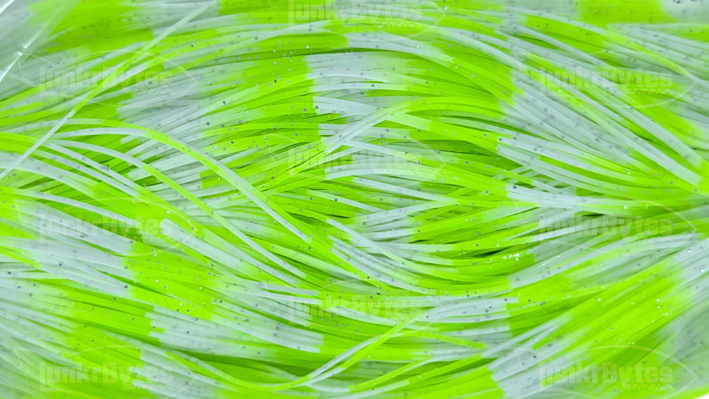 White Chartreuse Silicone Skirt Tab – Multi-Color Series (8817-247)
