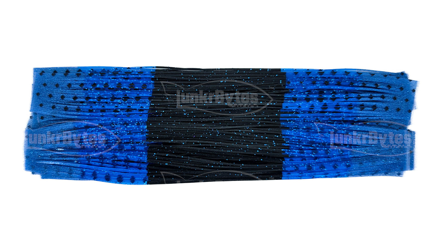 Black Blue Fire Tip Silicone Skirt Tab – Multi-Color Series (8817-251)