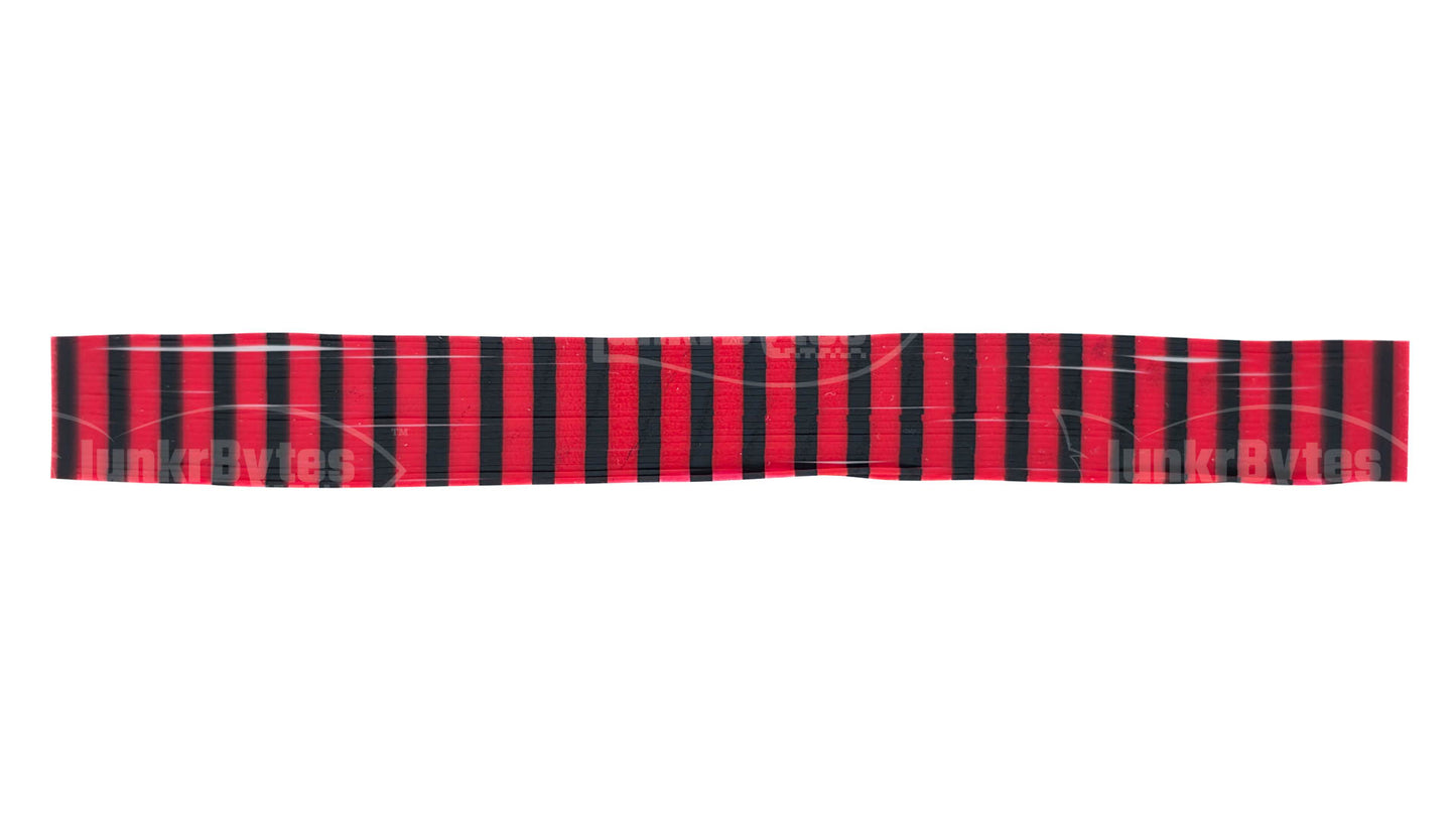 Dark Red Zebra Stripe Silicone Skirt Tab – Zebra Stripe Series (8818-270)