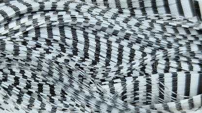 White Pearlescent Zebra Stripe Silicone Skirt Tab – Zebra Stripe Series (8818-271)