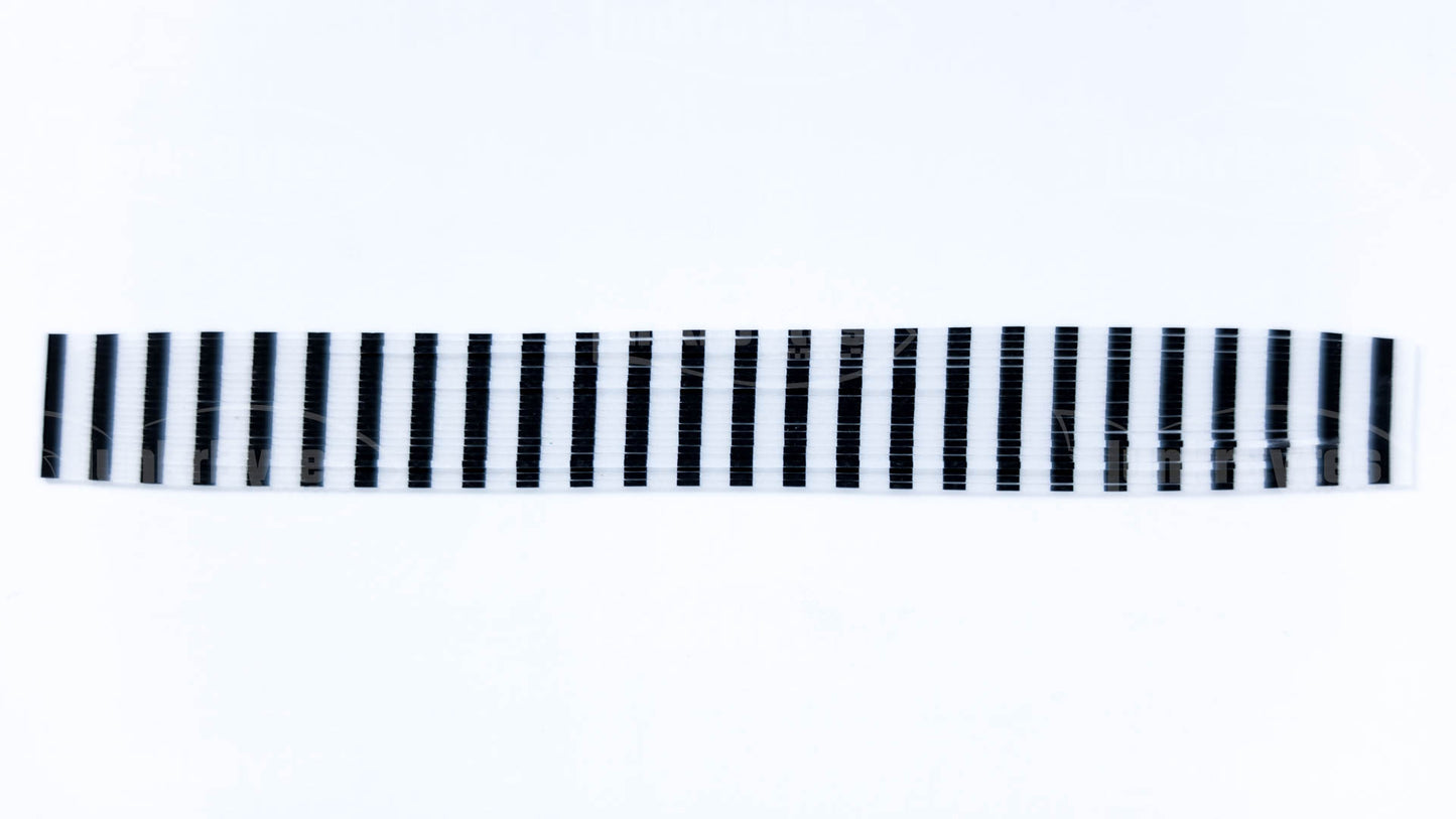 White Pearlescent Zebra Stripe Silicone Skirt Tab – Zebra Stripe Series (8818-271)