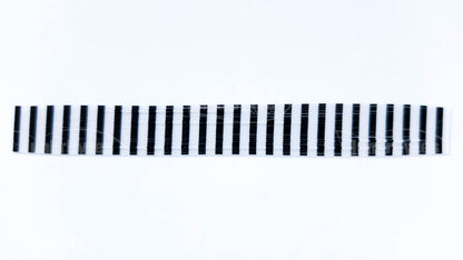 White Pearlescent Zebra Stripe Silicone Skirt Tab – Zebra Stripe Series (8818-271)