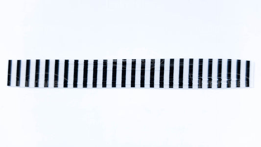 White Pearlescent Zebra Stripe Silicone Skirt Tab – Zebra Stripe Series (8818-271)