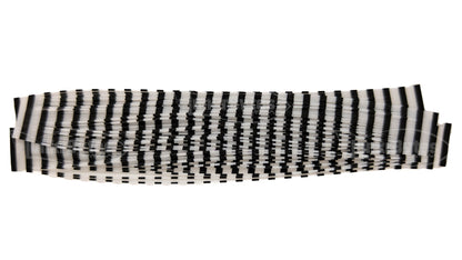 White Pearlescent Zebra Stripe Silicone Skirt Tab – Zebra Stripe Series (8818-271)