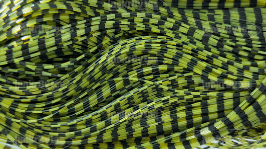 Green Pumpkin Zebra Stripe Silicone Skirt Tab – Zebra Stripe Series (8818-272)