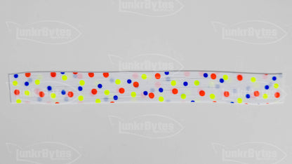 Multi-Color Dots Silicone Skirt Tab – Reaction Pattern for Bass (8825-566)