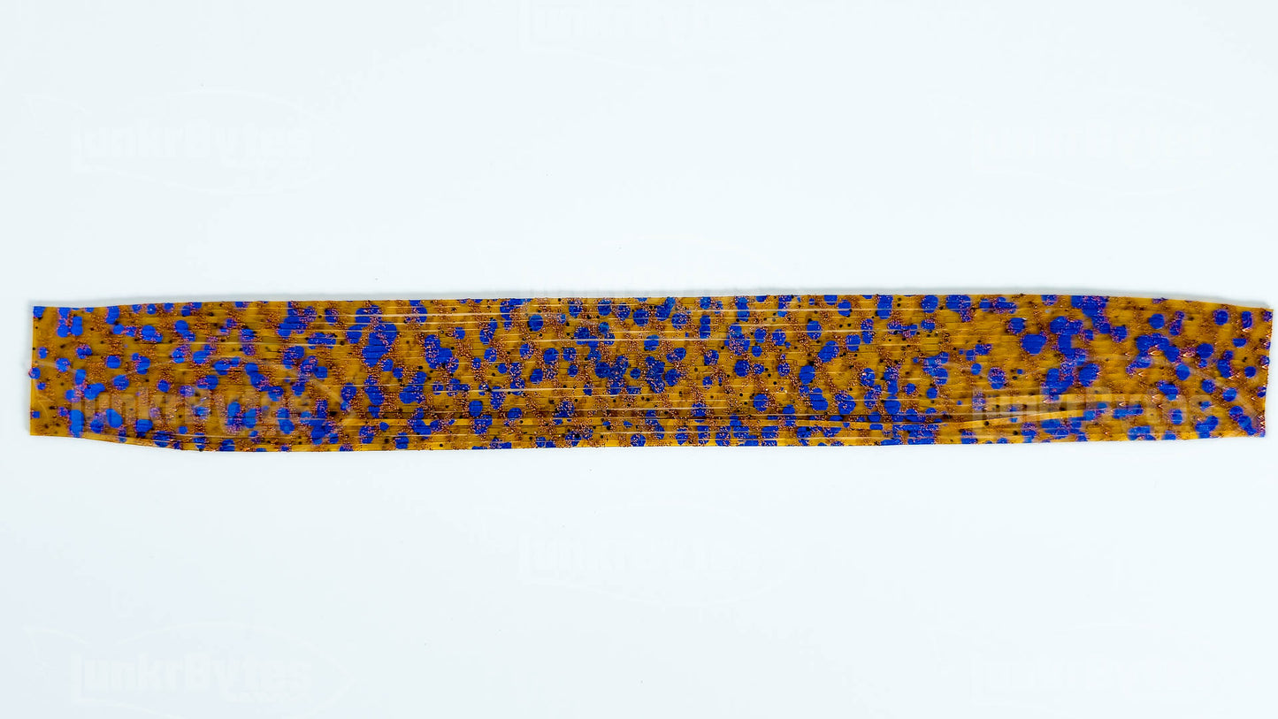 Crystal Pumpkin Bug Silicone Skirt Tab with Flake – Crawfish Pattern for Bass (8850-111)