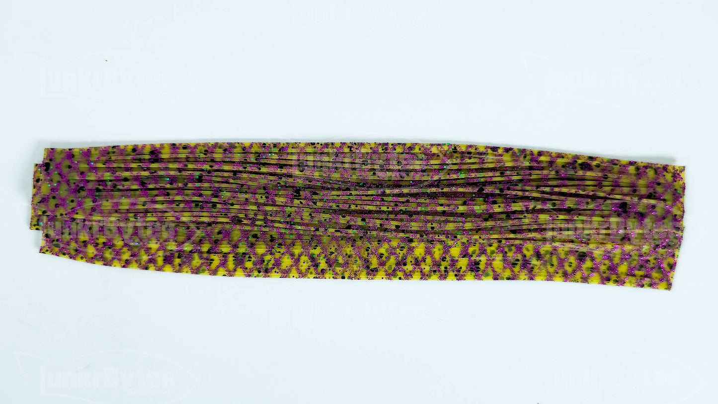Watermelon Candy Boogie Silicone Skirt Tab with Flake – Bluegill Pattern for Bass (8851-113)