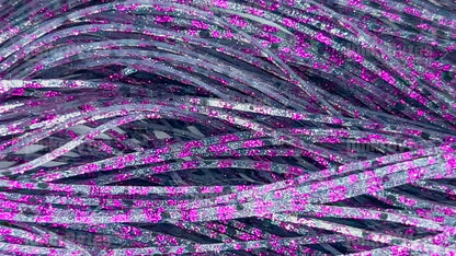 Crystal Purple Silicone Skirt Tab with Flake – Reaction Strike Trigger for Bass (8851-114)