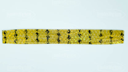 Gold / Black Barbed Wire / Snake Skin Silicone Skirt Tab with Flake – Reaction Strike Trigger for Bass (8853-302)