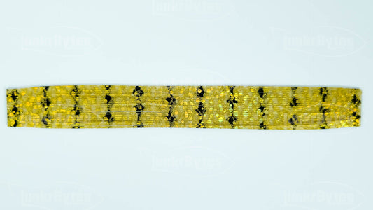 Gold / Black Barbed Wire / Snake Skin Silicone Skirt Tab with Flake – Reaction Strike Trigger for Bass (8853-302)