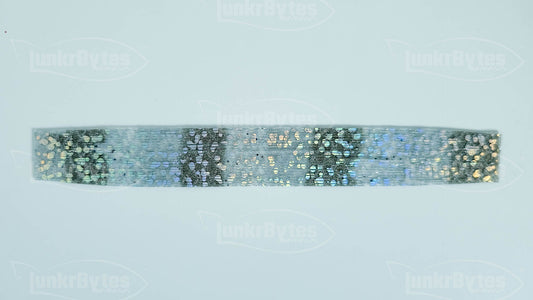 Silver Super Shad Silicone Skirt Tab with Flake – Shad Imitation for Bass (8854-402)