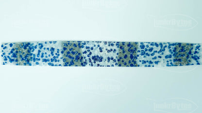 Blue Shad Silicone Skirt Tab with Flake – Shad Imitation for Bass (8854-404)